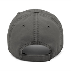 Distressed Embroidered Owl Wing Hat