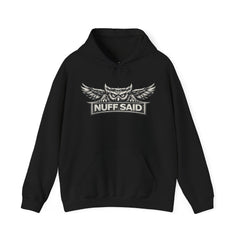 NUFF SAID Owl Hoodie | Earned, Not Given