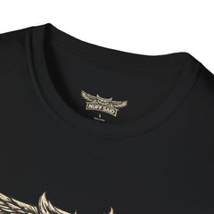 NUFF SAID Vintage Owl Graphic T Shirt Distressed Workwear Tee
