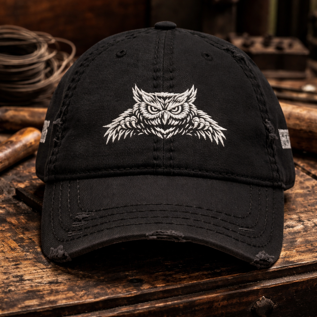 NUFF SAID OWL HAT - EMBROIDERED