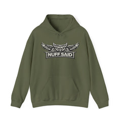 NUFF SAID Owl Hoodie | Earned, Not Given