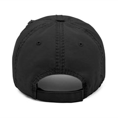 Distressed Embroidered Owl Wing Hat