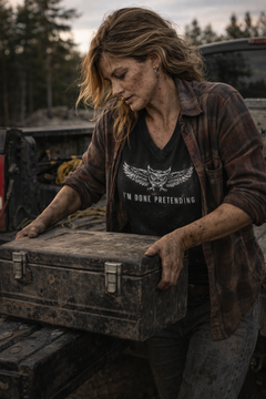 "I’m Done Pretending” | Statement V-Neck